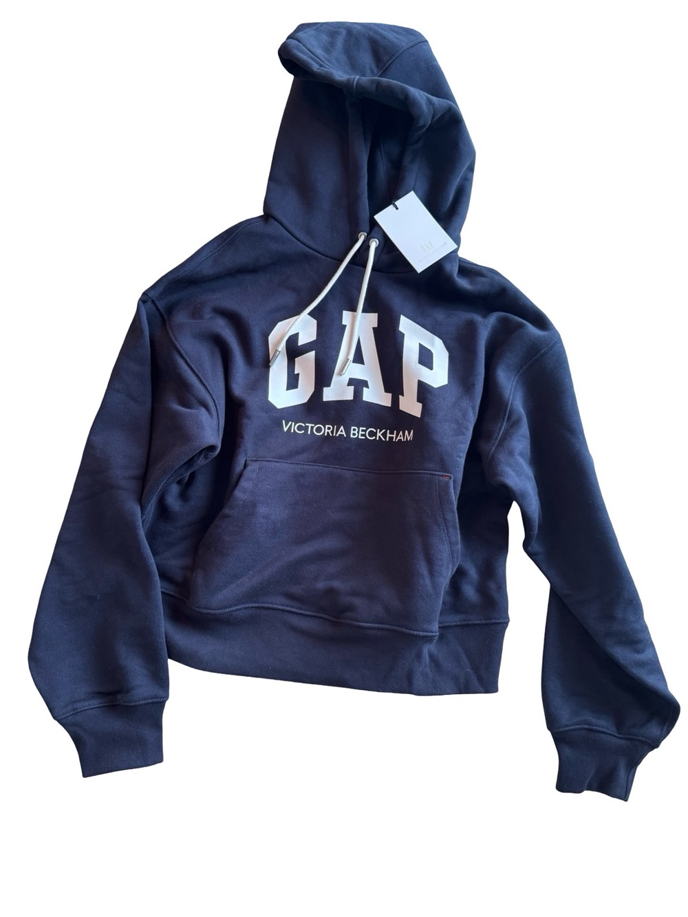 GAP x Victoria Beckham Heavyweight French Terry Navy Blue Hoodie NWT Size small